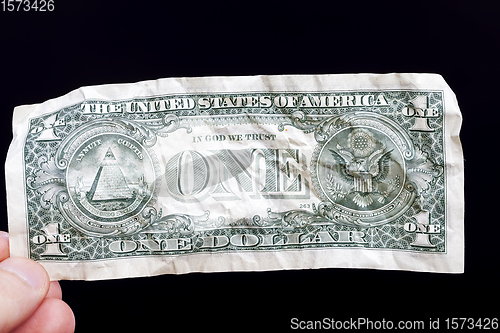 Image of one American dollar