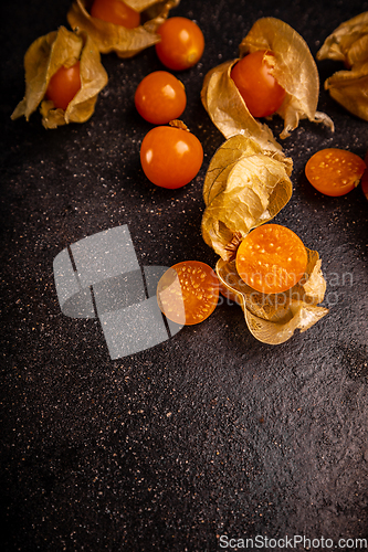 Image of Fresh organic physalis fruit