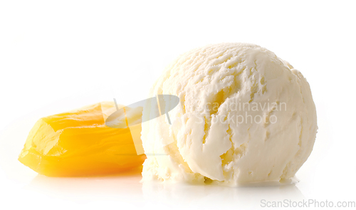 Image of scoop of jackfruit ice cream