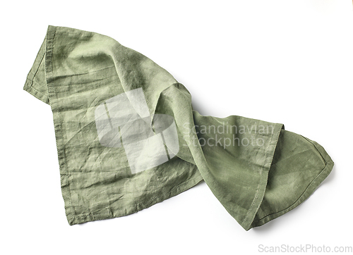 Image of green cotton napkin