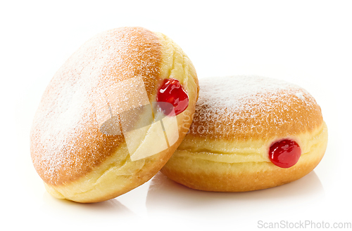 Image of freshly baked jelly donuts