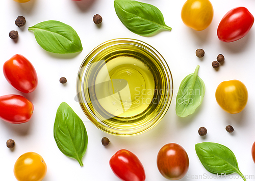 Image of bowl of olive oil