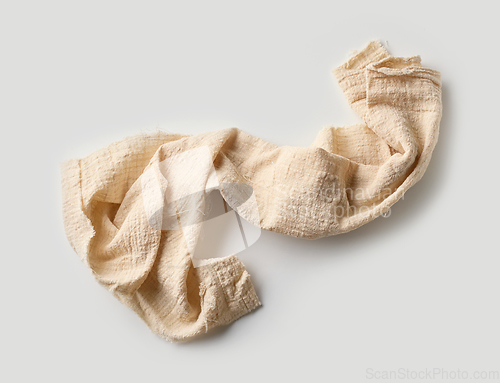 Image of crumpled cotton napkin