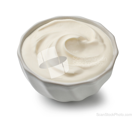 Image of bowl of sour cream yogurt