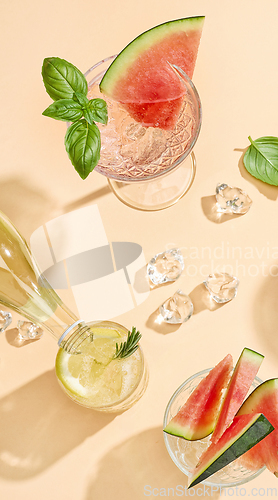 Image of trendy summer cocktails