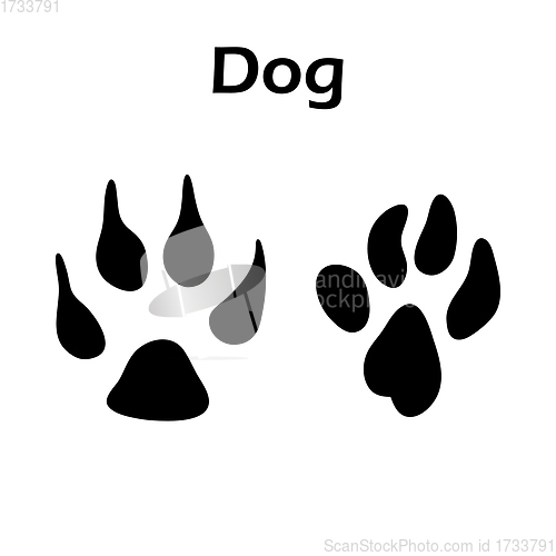 Image of Dog Footprint