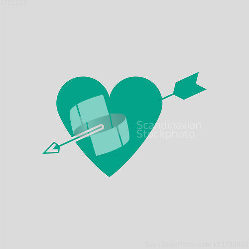 Image of Pierced Heart By Arrow Icon