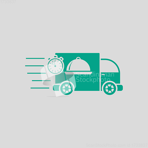 Image of Fast Food Delivery Car Icon