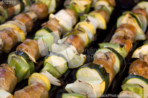 Image of Shish Kebabs on the Grill