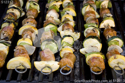 Image of Shish Kebabs on the Grill