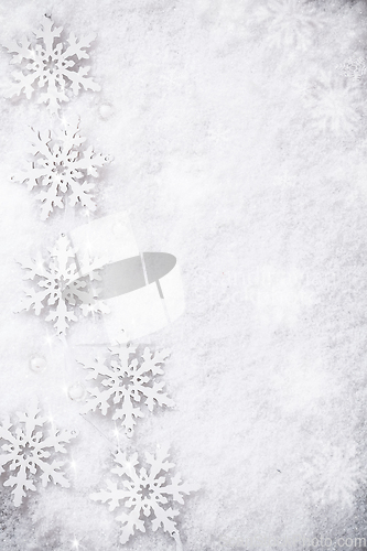 Image of Winter Snow Background