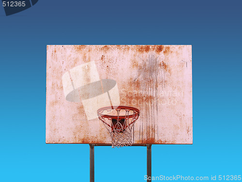 Image of Isolated Basketball Hoop
