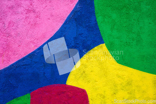 Image of Abstract painted wall texture background with different colors