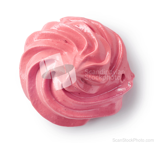 Image of pink whipped cream swirl