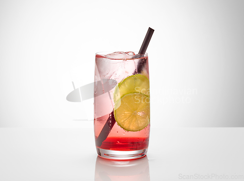 Image of glass of fresh summer cocktail