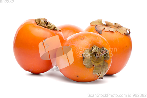 Image of Persimmon fruits on white 