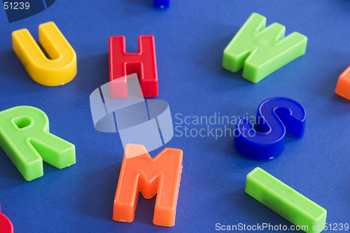 Image of plastic letters