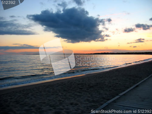 Image of beach sunset