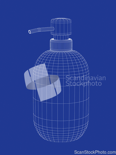 Image of 3D model of liquid soap bottle
