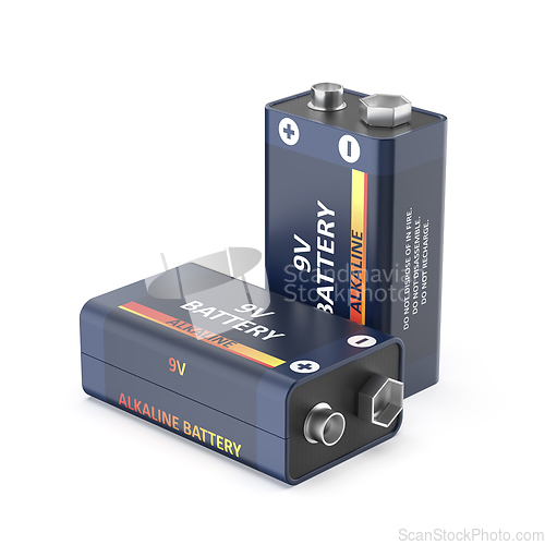 Image of Two nine volt batteries