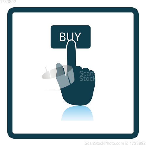 Image of Finger Push The Buy Button Icon