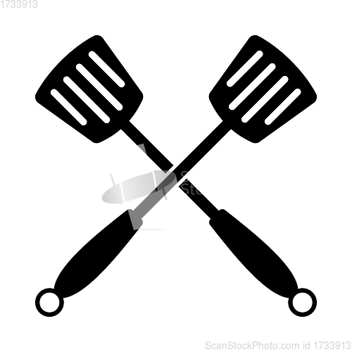 Image of Crossed Frying Spatula