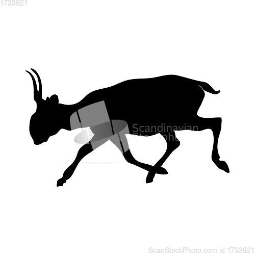 Image of Saiga Antelope Silhouette