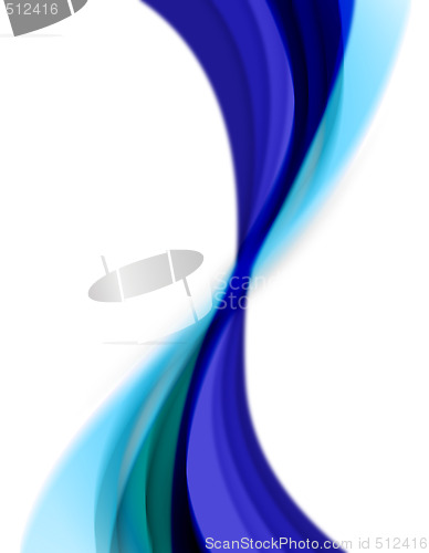 Image of Blue Abstract Twist