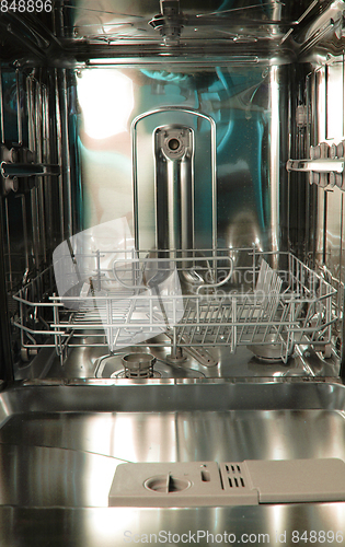Image of dishwasher machine  background