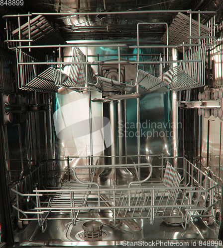 Image of dishwasher machine  background