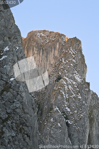 Image of Twilight over the cliff