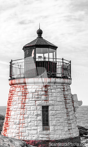 Image of castle hill lighthouse in newport rhode island