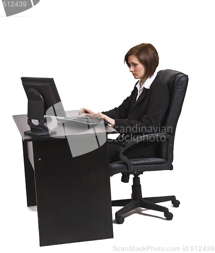Image of Working on a computer
