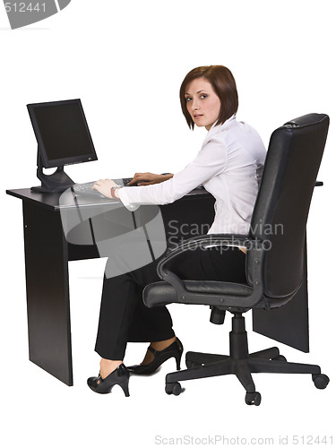 Image of Working on a computer