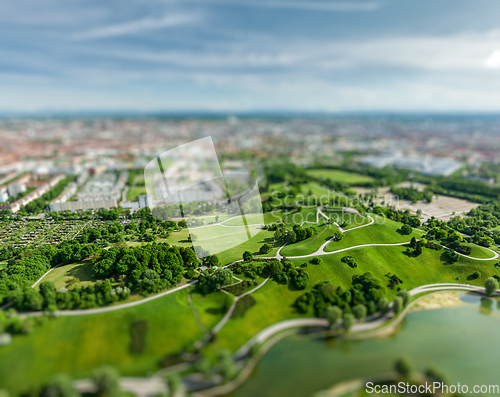 Image of Aerial view of Olympiapark, Munich, Germany