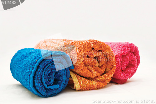 Image of Three colour towels