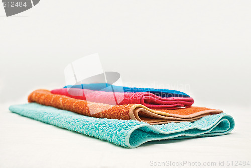 Image of Four colour towels