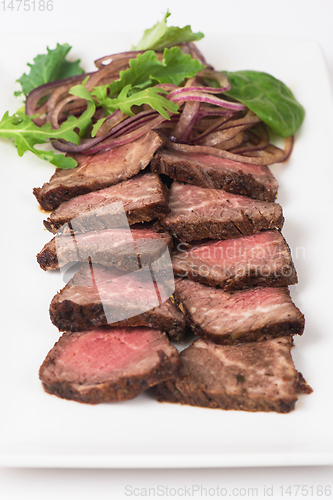 Image of Meat Cutting on plate