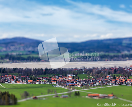 Image of German countryside and village