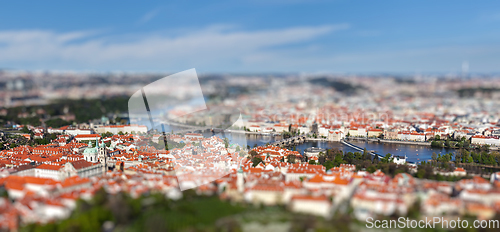 Image of View of Charles Bridge over Vltava river, Prague