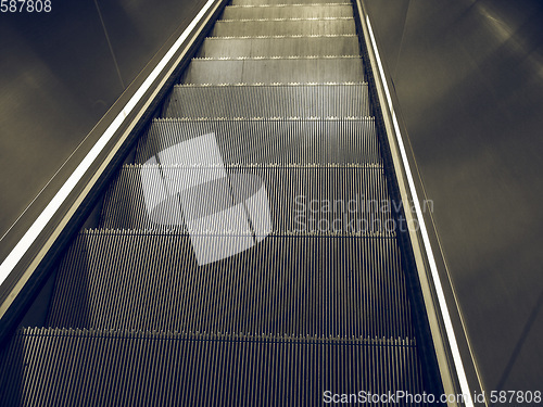 Image of Vintage looking Escalator