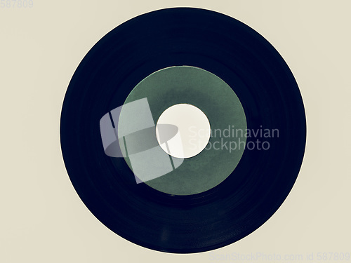 Image of Vintage looking Vinyl record 45 rpm