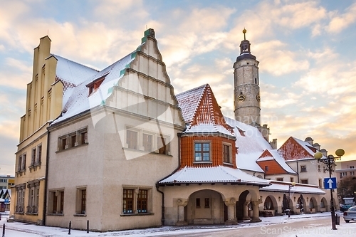 Image of Historic buildings in Lwowek Slaski, Poland