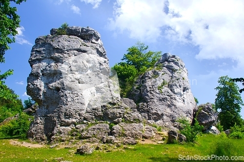 Image of Climbing rocks at Gora Zborow, Podlesice, Poland