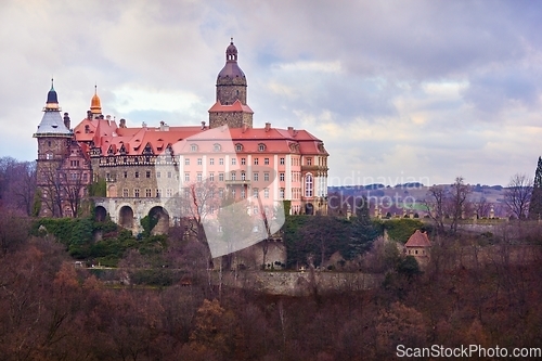 Image of View of the castle Ksiaz in Poland