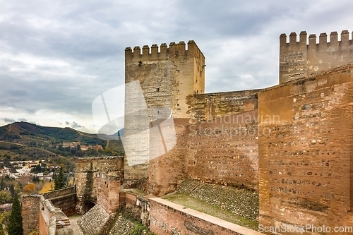 Image of Fortress part of Alhambra, Spain