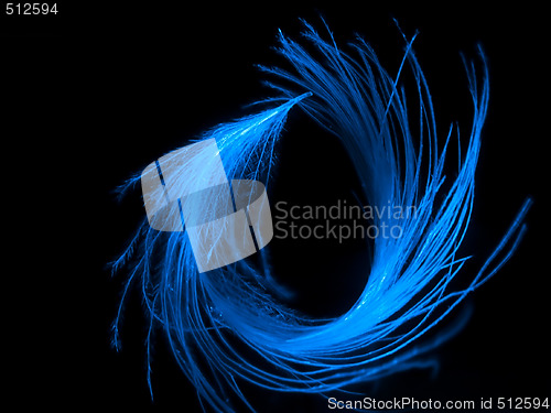 Image of Blue feather background