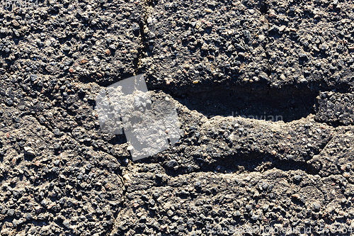 Image of old damaged asphalt