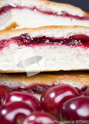 Image of Cherry pie traditionally baked