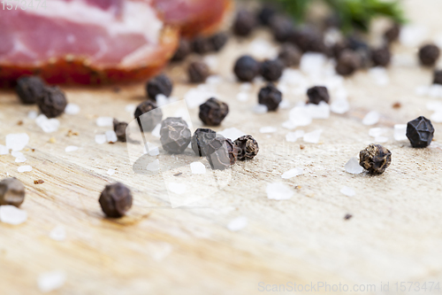 Image of beef meat prepared and marinated for food, the products are ready and eaten dried